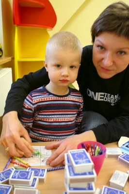 Grześ z mamą